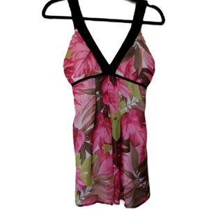 Flower Janette Large V neck Tank Top